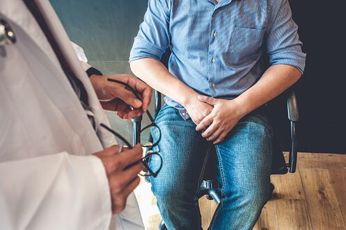 Prostatitis symptoms in a man